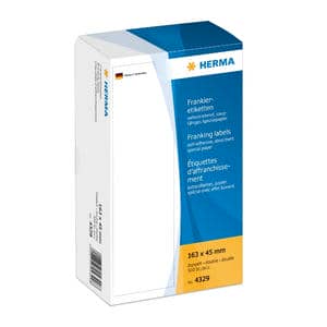 Frankieretiketten doppelt weiß – 163 x 45 mm