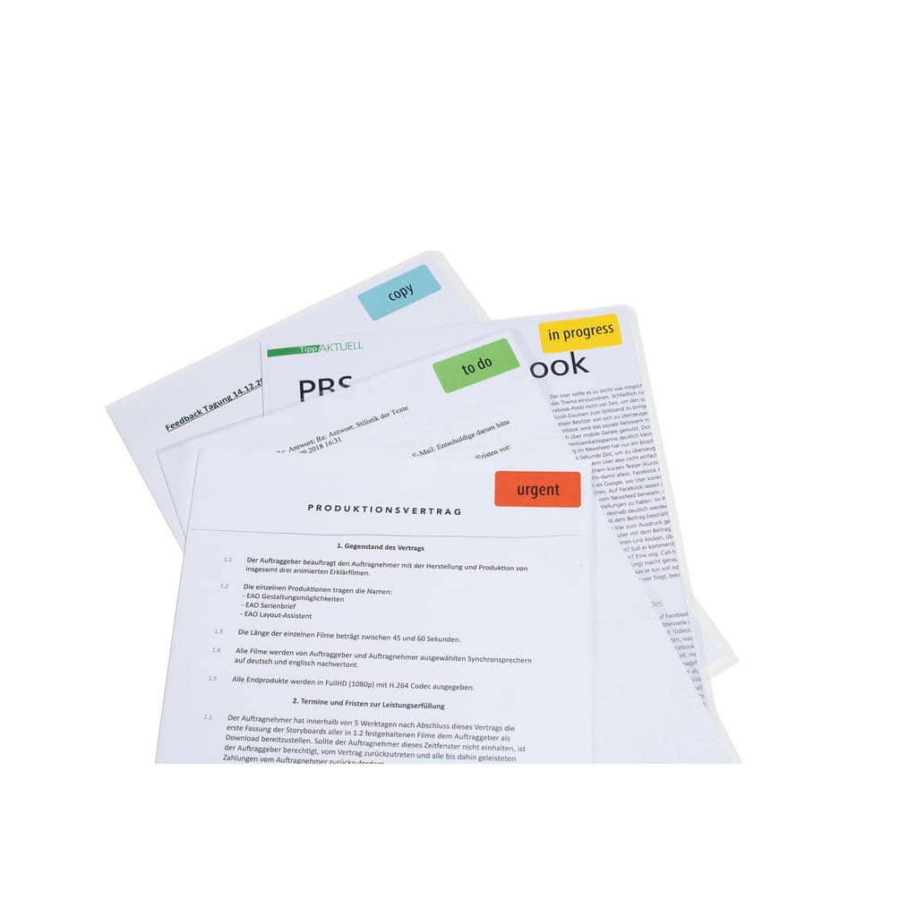 Farbige Etiketten blau – 105 x 37 mm