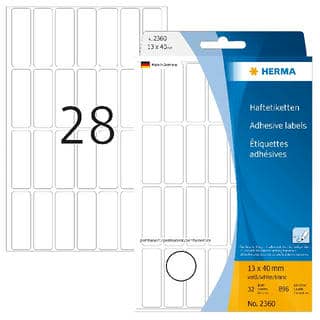 Vielzwecketiketten weiß