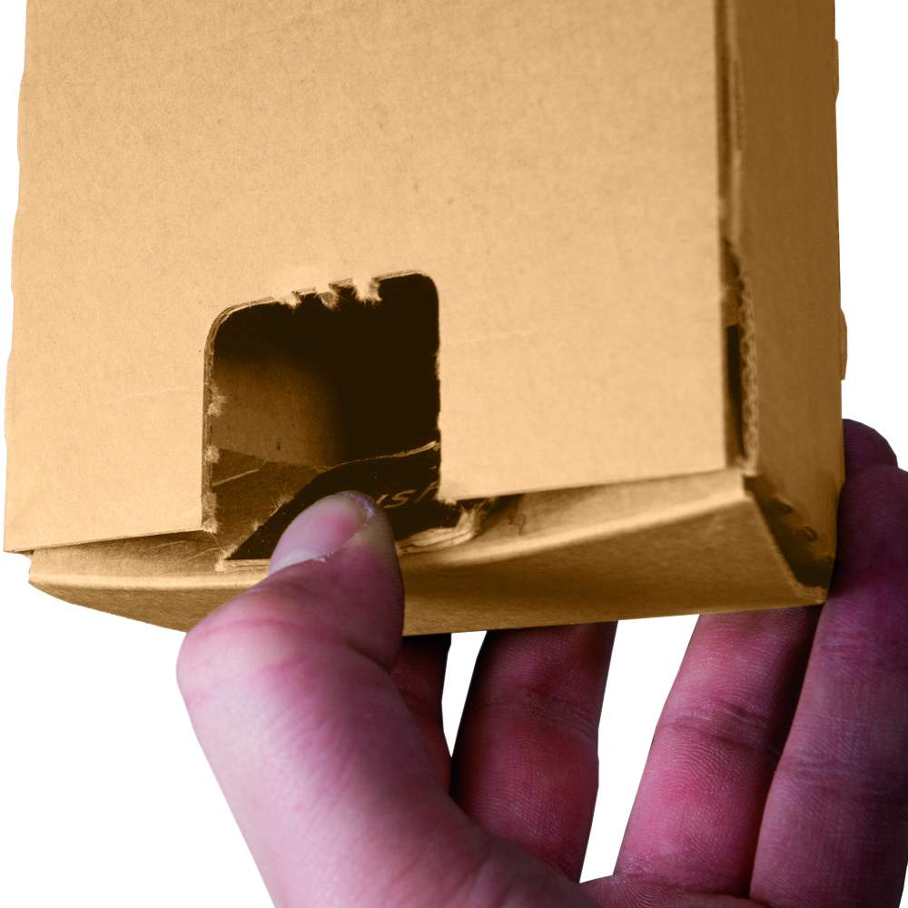 Trapez-Versandverpackung, mit Haftklebestreifen (1005x105/55x75 mm)