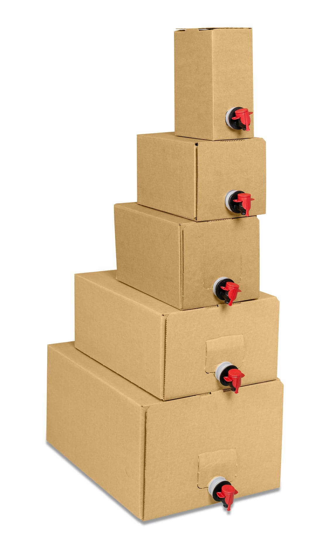 Karton für Bag-in-Box 1,5 Liter, Retail-Set inkl. Beutel (130x85x190 mm)