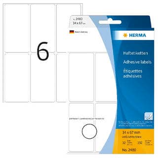 Vielzwecketiketten weiß