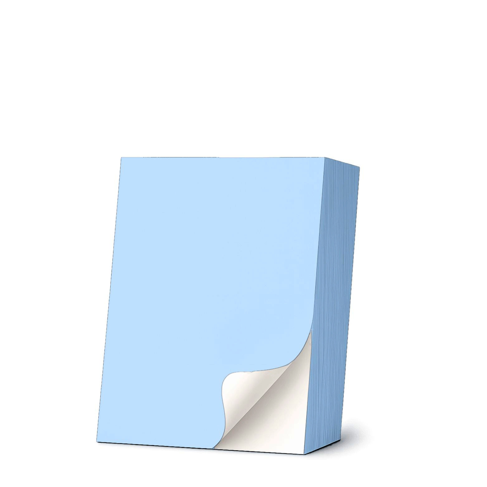 Einzeletikett (blau) auf DIN A5 (148 x 210 mm) - 900 Etiketten