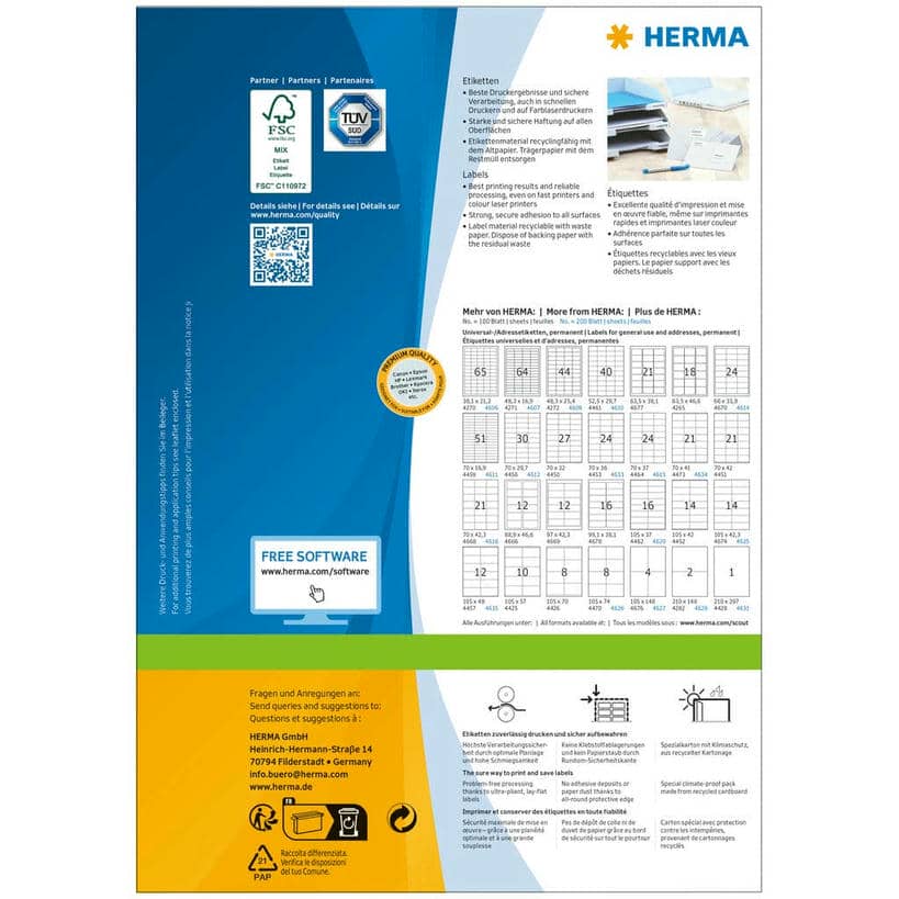 Adressetiketten PREMIUM – 96 x 50,8 mm