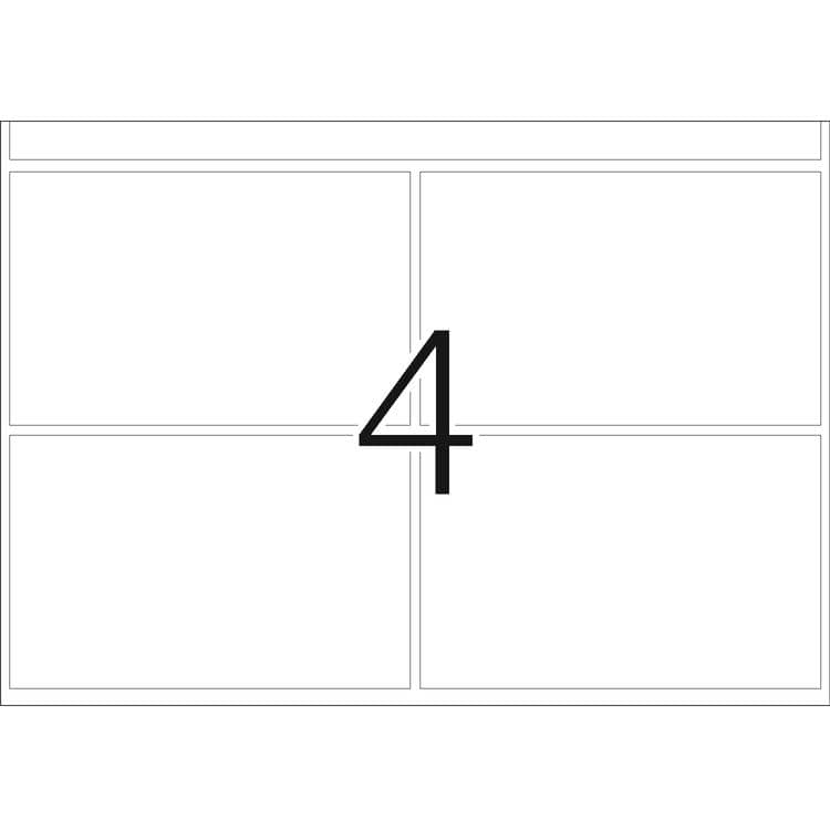 Haftetiketten für Druckmaschinen DP1 weiß – 52 x 82 mm