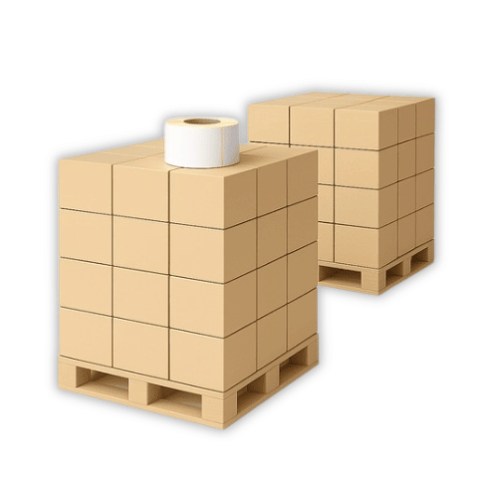 Rollenetikett Thermo ECO, 100x130 mm | 1.300 Etiketten/Rolle, 1 Palette = 208.000 Stk.