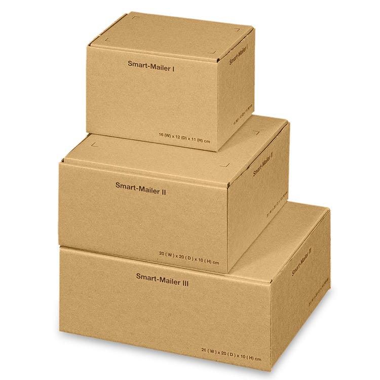Smart-Mailer 1, braun, 160x120x110mm, 20er