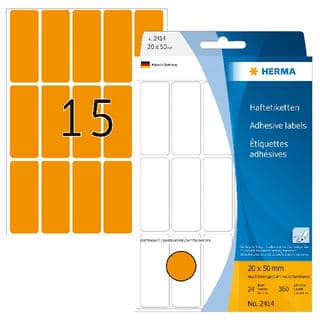 Vielzwecketiketten leuchtorange