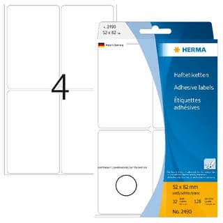 Vielzwecketiketten weiß – 52 x 82 mm