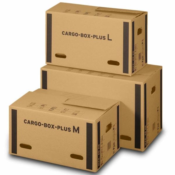 Umzugskarton Cargobox PLUS mit sicherem Schmetterlingsboden (660x350x360 mm)