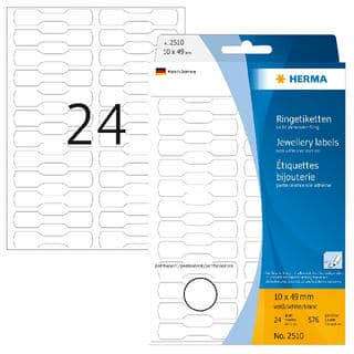 Ringetiketten weiß, Halbkarton matt Handbeschriftung