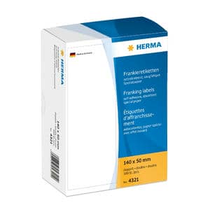 Frankieretiketten doppelt weiß – 140 x 50 mm