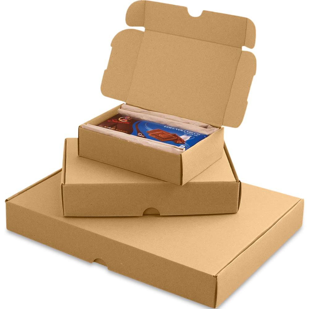 Maxibriefkarton, braun (225x155x45 mm)