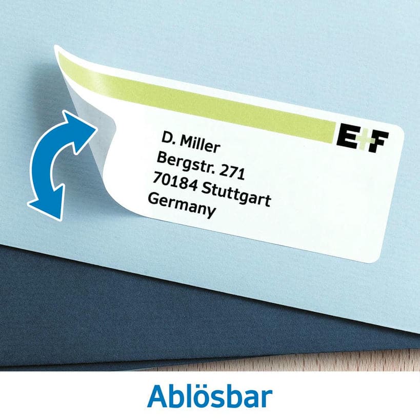 Vielzwecketiketten, ablösbar – 13 x 40 mm